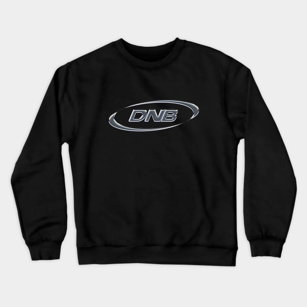 DNB Rave Chrome Crewneck Sweatshirt by Drum And Bass Merch